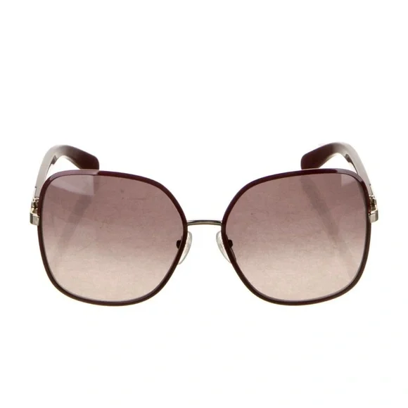 Salvatore Ferragamo Authentic Women’s Bordeaux Oversized Sunglasses ~ Brand New! - Picture 4 of 9